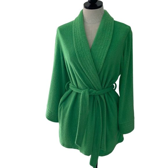 Lilly Pulitzer Other - Liza by Lilly Pulitzer Vintage Womens Robe Size Small Green Terry Cloth